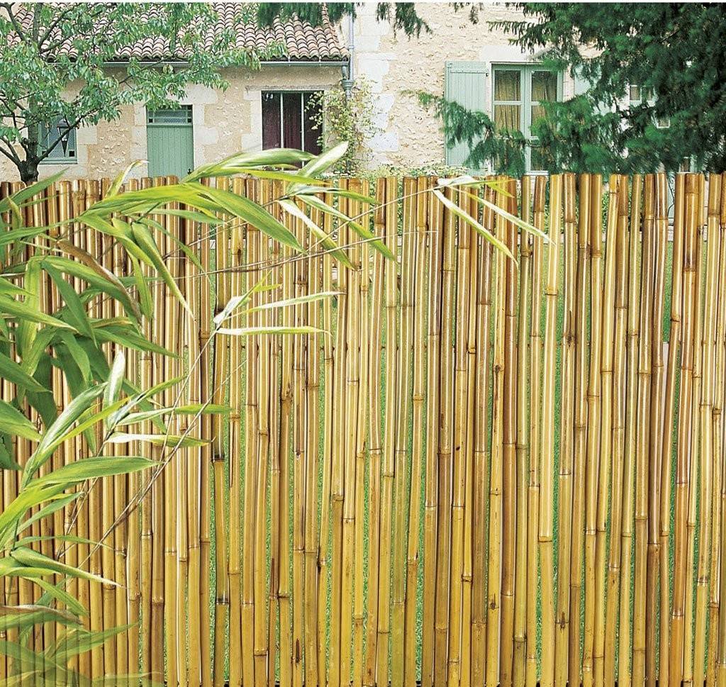 Бамбуковый забор для дачи: рулонный