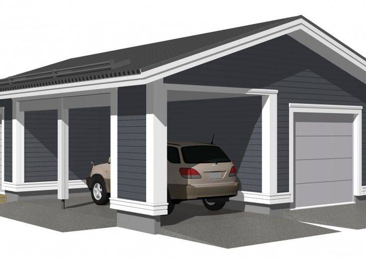12 проектов гаражей с планами и размерами