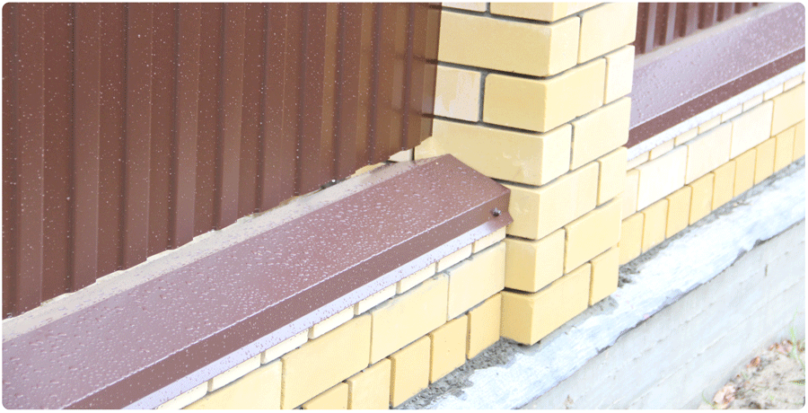 Крышки (колпаки, козырьки) бетонные на забор