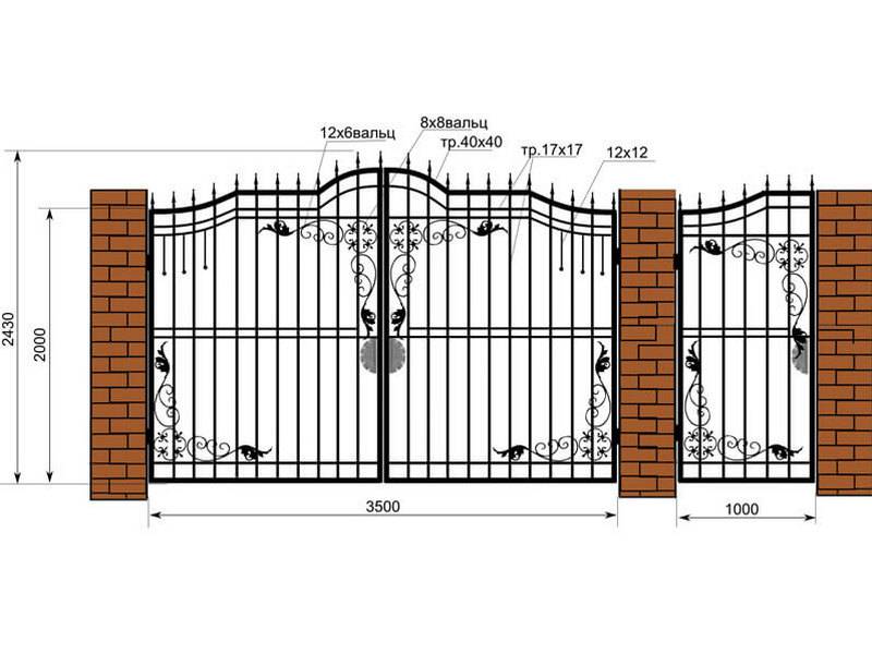 Стандартная ширина ворот в заборе - дизайн и ремонт