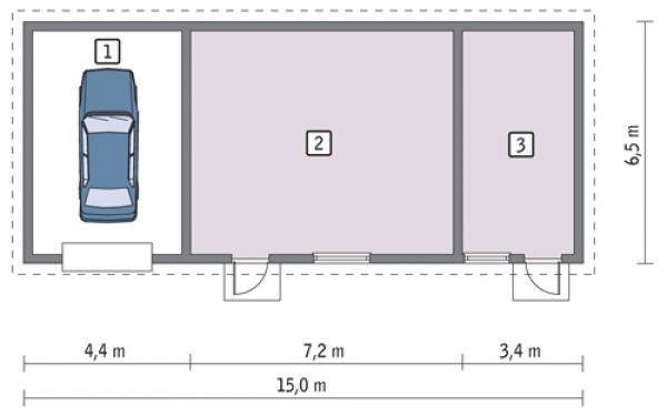 Составление проекта удобного гаража на 2 машины, план и оптимальные размеры