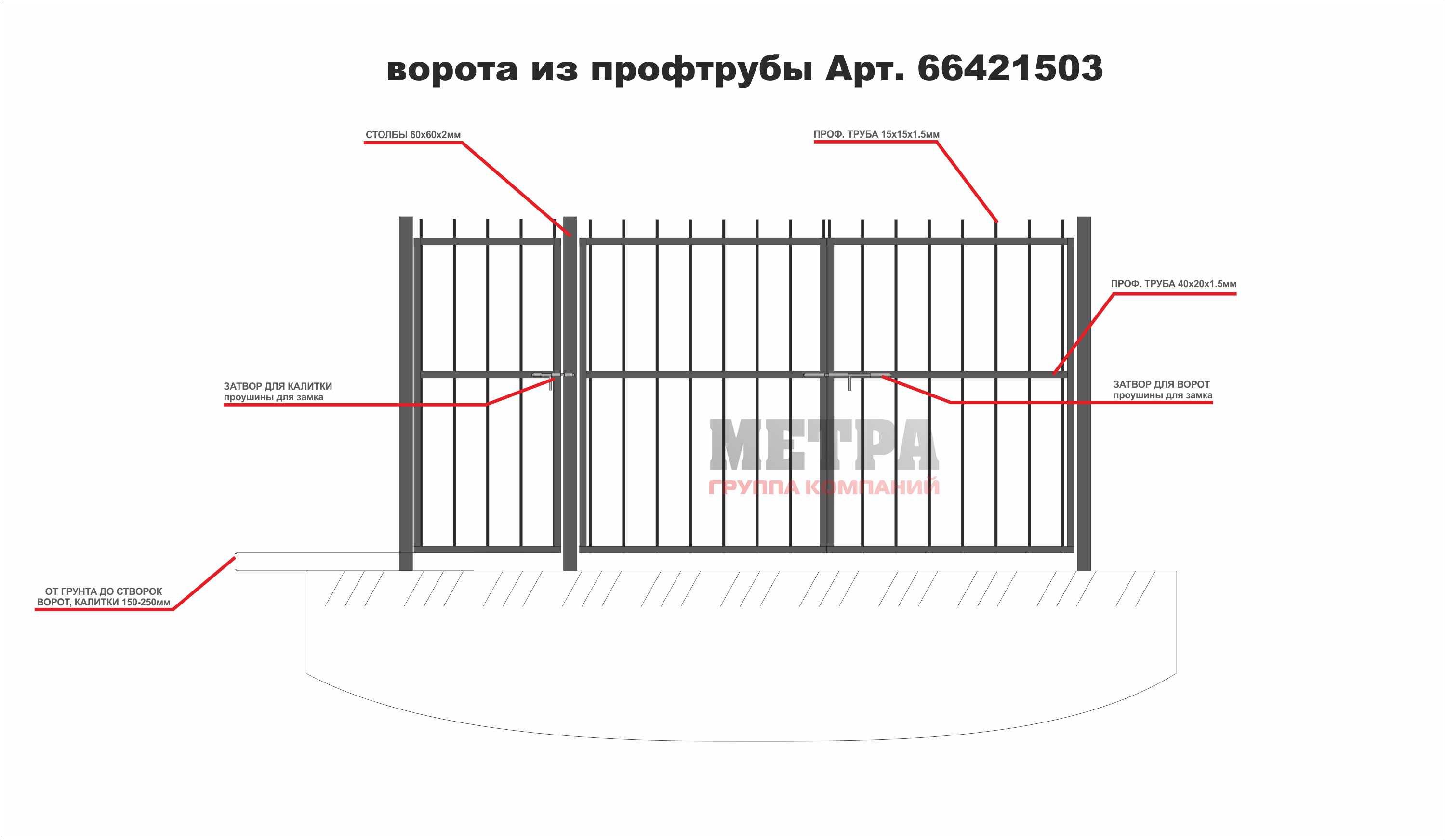 Забор из профильной трубы. изготовление сварной изгороди