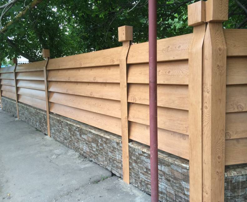 Забор деревянный - жалюзи своими руками