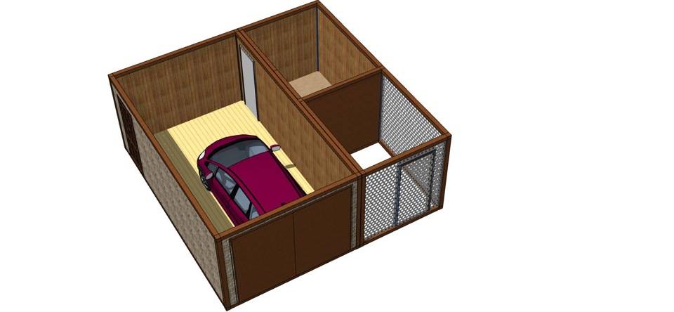 Теплый сборный гараж - особенности и варианты конструкции