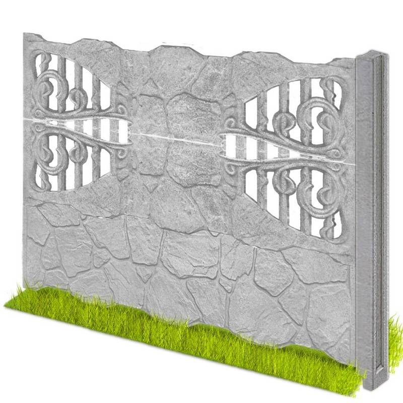 Секционные заборы из бетона – преимущества, недостатки и виды установки