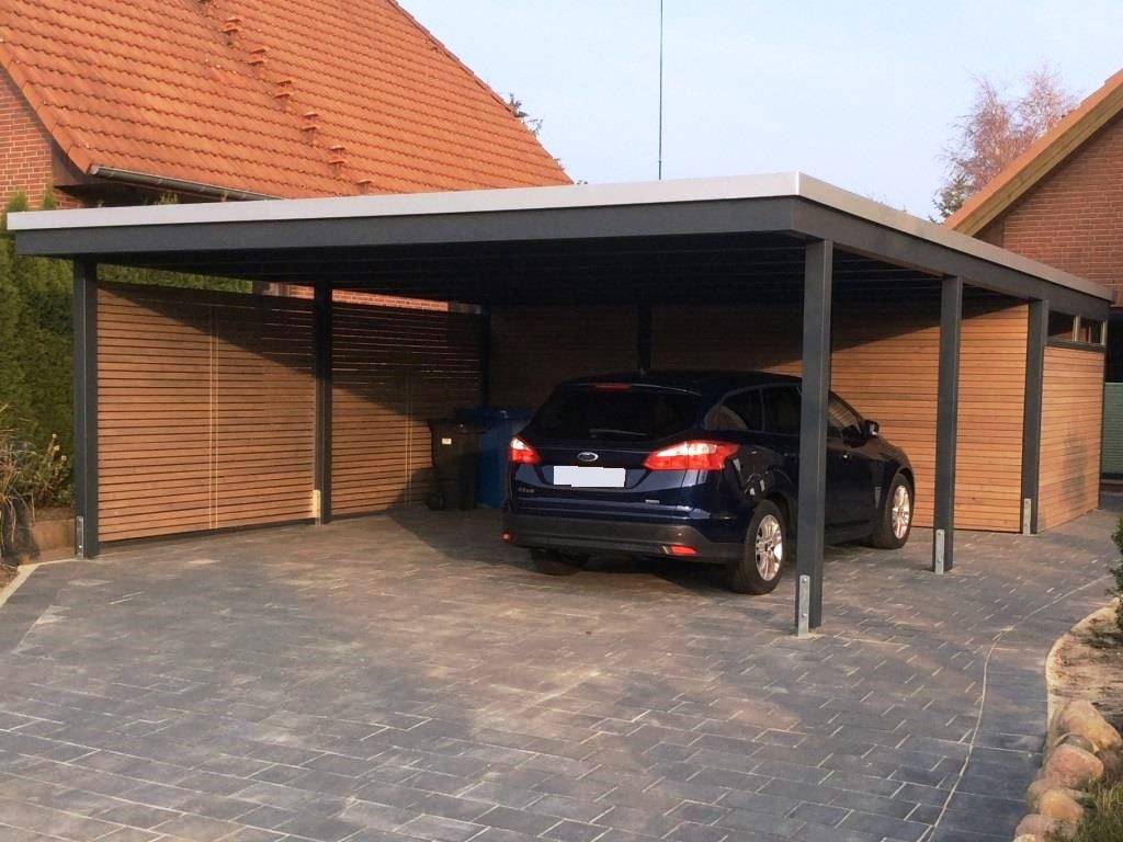 Проекты гаражей с навесом и хозблоком (49 фото): гаражные конструкции на 2 машины, планировка гаража из газобетона рядом с домом