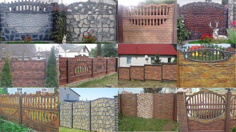 Бетонный забор: виды конструкций и чем отличаются, какой лучше выбрать