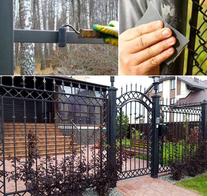 Как и чем покрасить металлический забор?