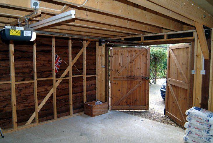 Как сделать деревянные ворота для гаража своими руками? обзор – чертежи и виды — распашные и с подъемным механизмом