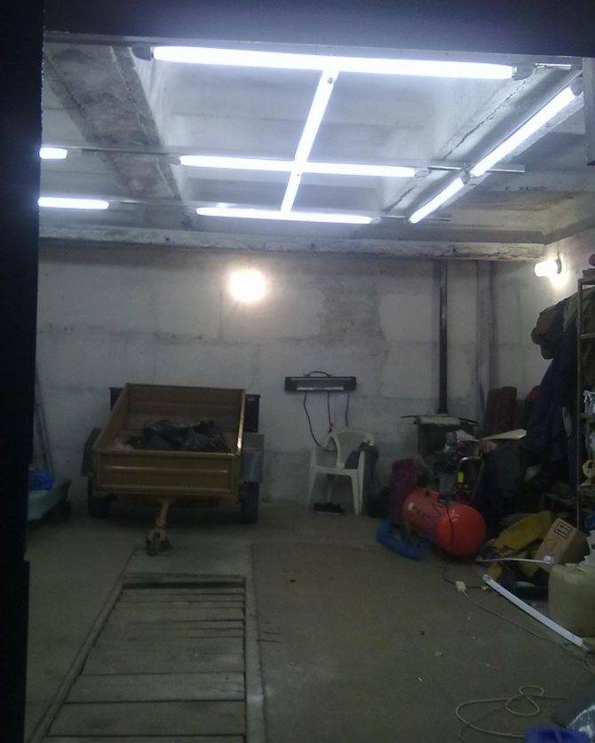 Как сделать освещение в гараже без электричества: способы, схемы