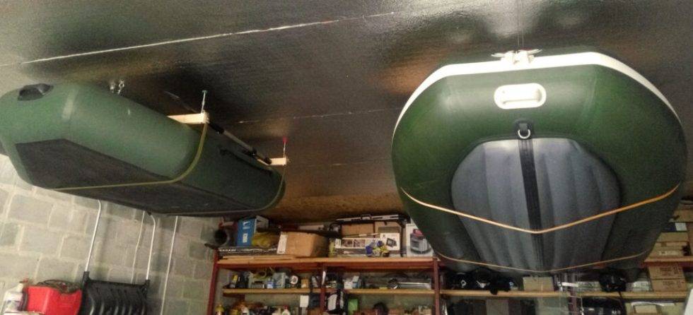 Как зимой хранить лодку пвх: в гараже или дома, подготовка, крепление