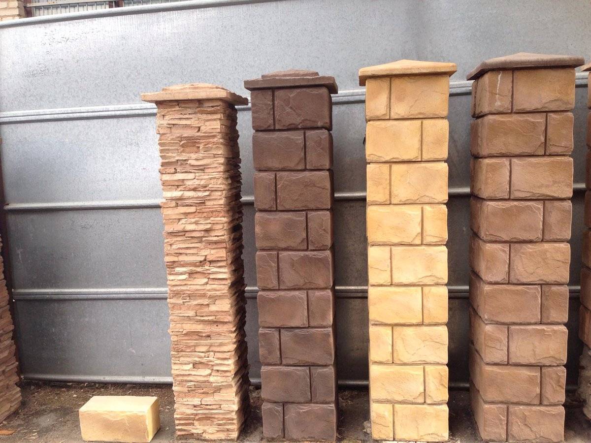 Декоративные блоки для столбов забора: плюсы и минусы