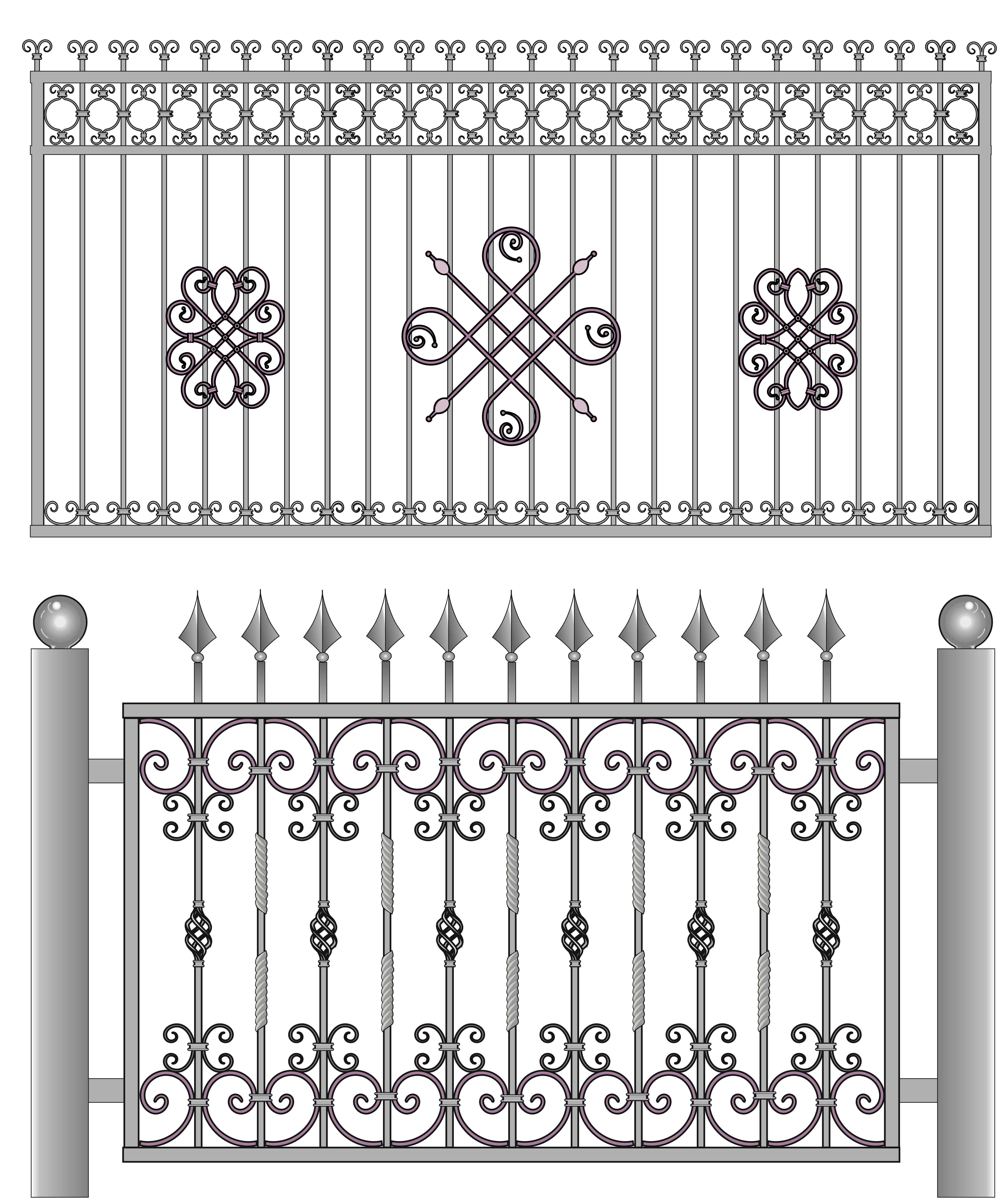 Кованые заборы и ворота: идеи применения, стильные сочетания, лучшие варианты украшений + фото применения и оформления