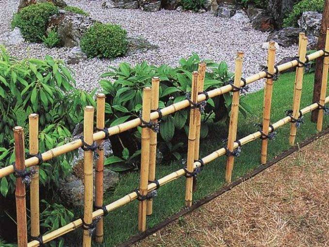 Забор из бамбука рулонный для дачи: фото, установка изгороди своими руками, видео