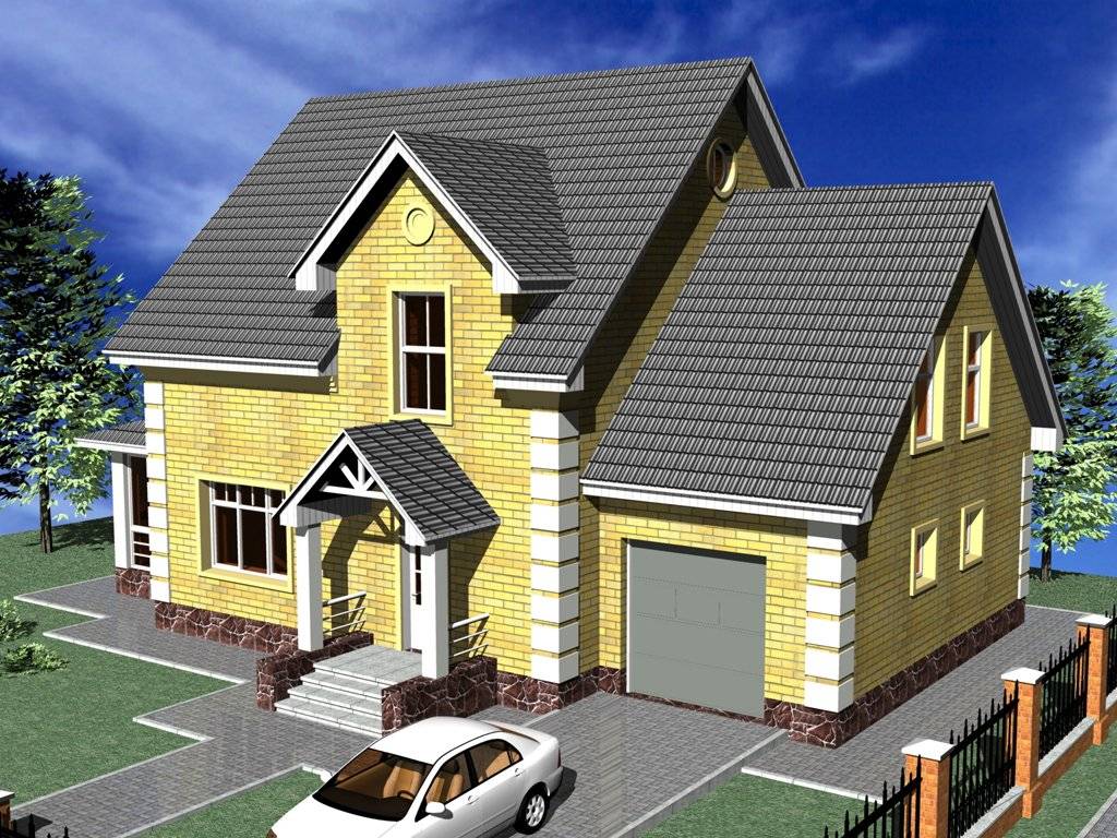 Планировка и проекты домов с гаражом и баней под одной крышей