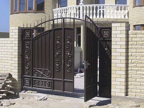 Кованые ворота: фото идеи дизайна красивых ворот и калиток с элементами ковки