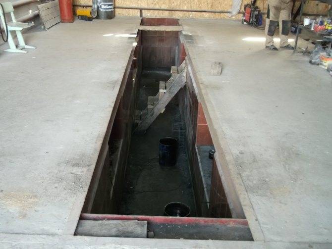 Размер смотровой ямы в гараже для легкового автомобиля (глубина и ширина): оптимальные требования, фундамент, фото