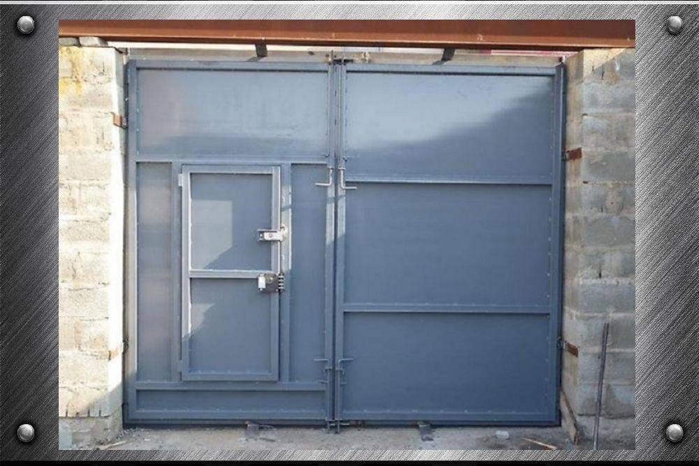 Самостоятельное изготовление гаражных ворот из металлопрофиля