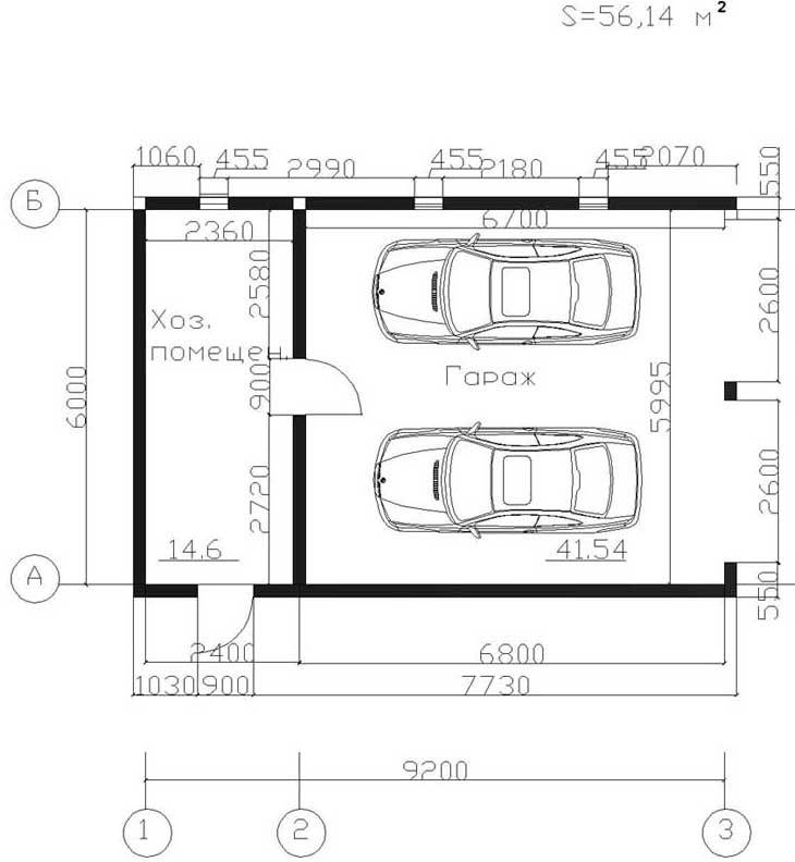 Оптимальные размеры гаража на 1 машину: расчет минимальных и оптимальных габаритов, как сделать мастерскую