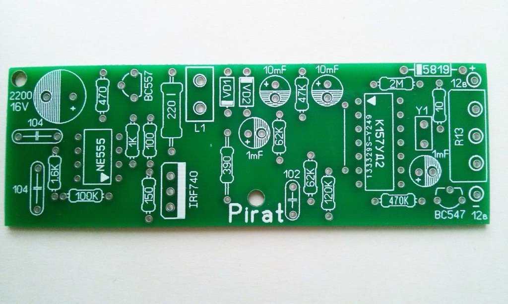 Печатная плата пират схема электрическая металлоискатель