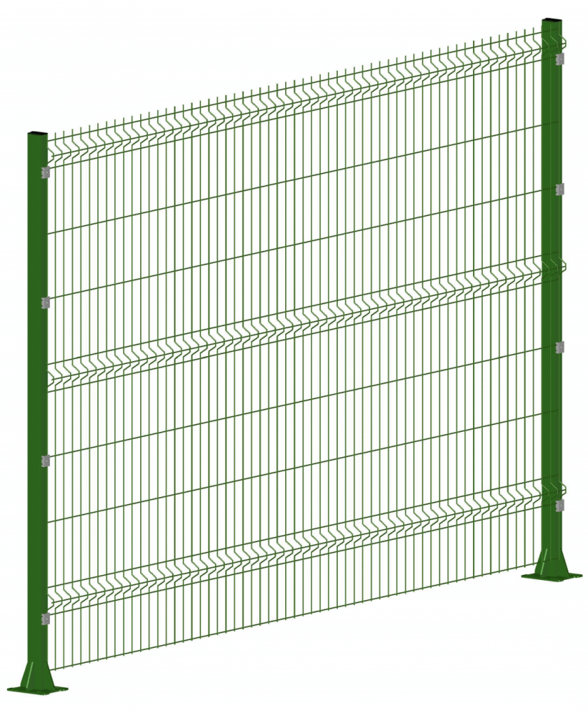Забор из металлических секций