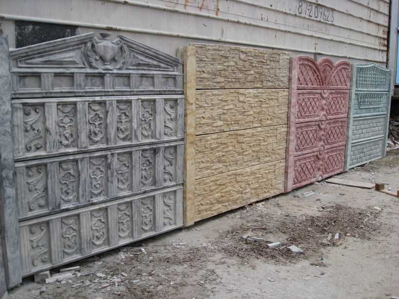 Декоративные бетонные заборы своими руками