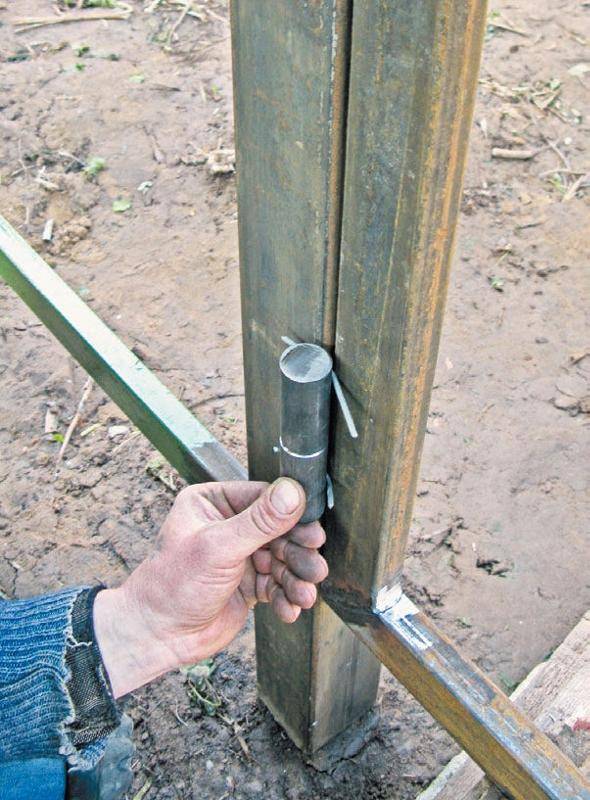 Как приварить петли на ворота – пошаговая инструкция