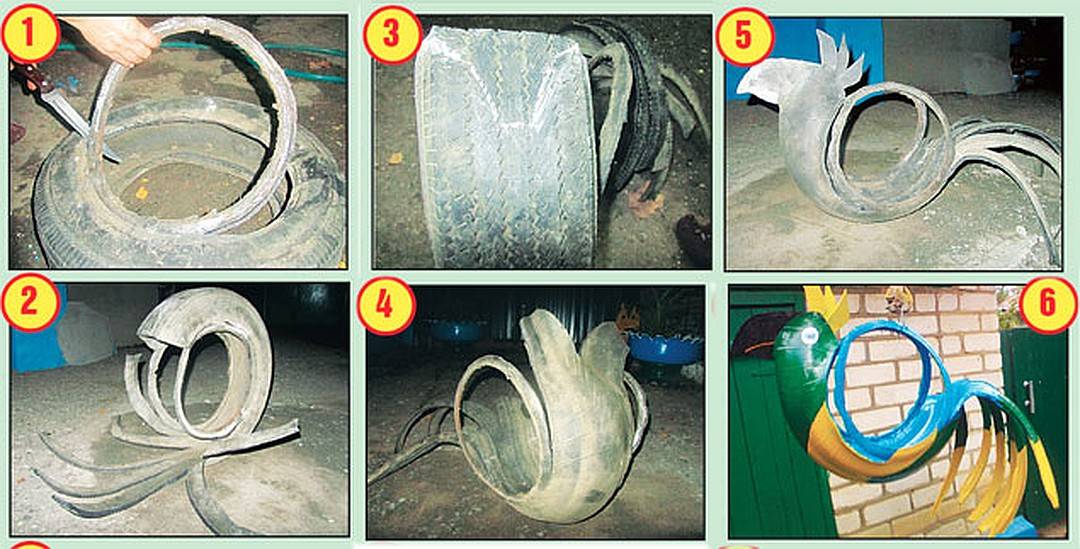 Как сделать лебедя из покрышки своими руками: пошаговая инструкция