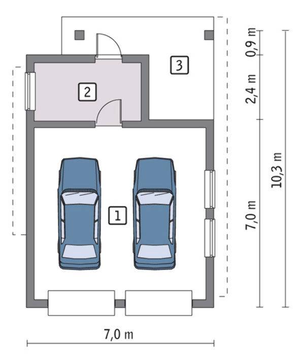 Проект гаража на 2 машины (63 фото): гараж на два автомобиля с мансардой, постройка с хозблоком, мастерской и жилым вторым этажом