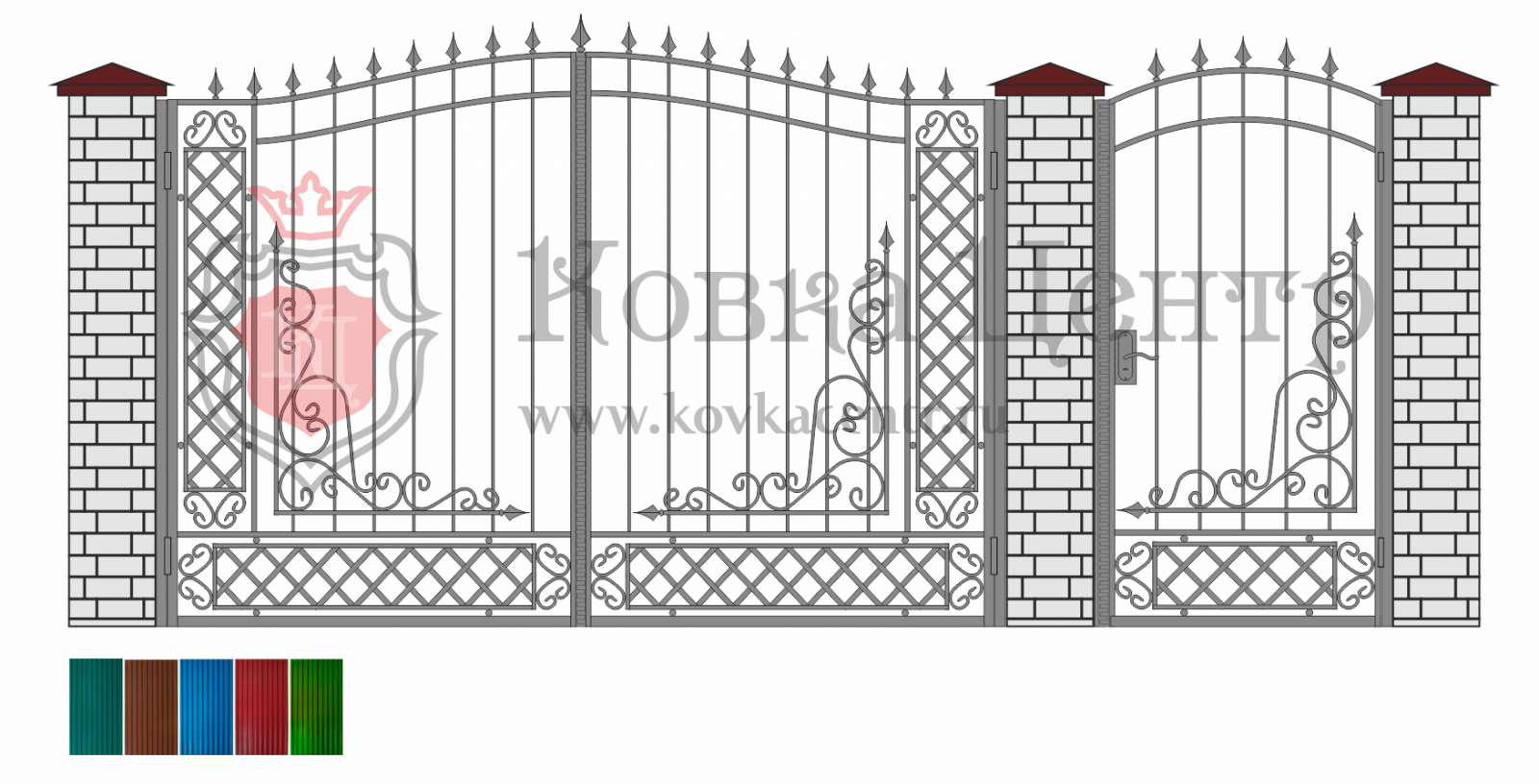 Ворота для частного дома, металлические заборы и калитки, дизайн красивых ворот
