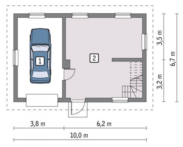 Оптимальный размер гаража на 2 машины